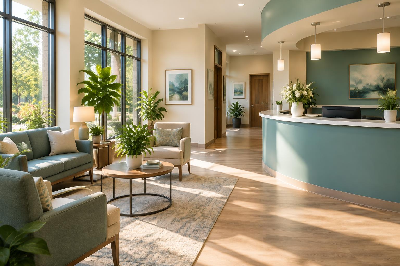Our welcoming clinic reception area